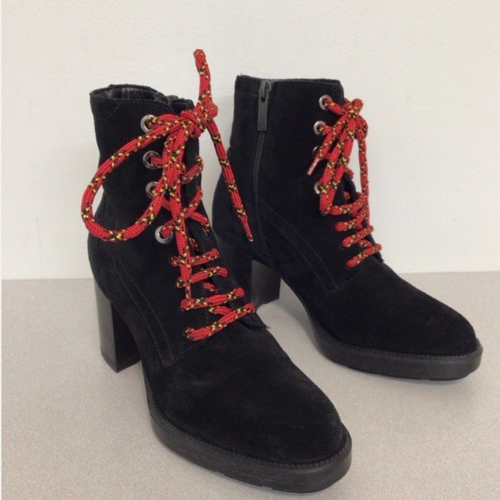 AQUATALIA BLACK SUEDE PLATFORM ANKLE BOOTS SIZE 6.5M Excellent condition - Picture 2 of 10